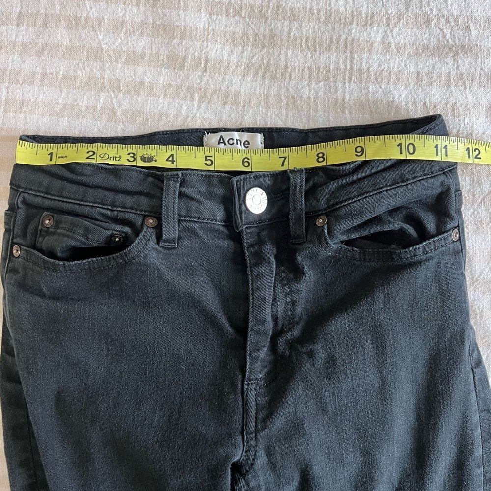Acne Studios Skin 5 Jeans in Black Size 24 - Picture 8 of 8